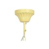 Stropné svetlo DKD Home Decor Kov Gaštanová Žltá 40 W Drevo MDF (40 x 40 x 60 cm)