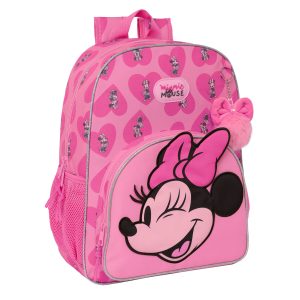Školský batoh Minnie Mouse Loving Ružová 33 x 42 x 14 cm