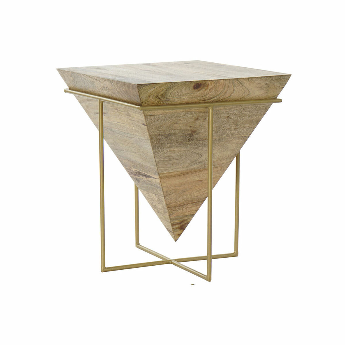 Postranný stolík DKD Home Decor Kov Mangové drevo (40 x 40 x 45 cm)