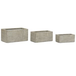 Kvetináč na okno Home ESPRIT Béžová Laminát Magnézium 74,5 x 37,5 x 37,5 cm