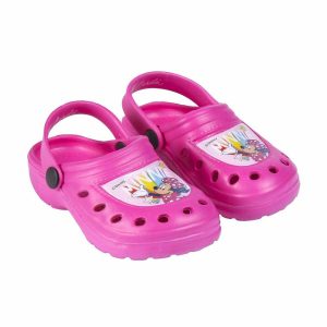 Plážové šľapky autá Minnie Mouse Fuchsiová