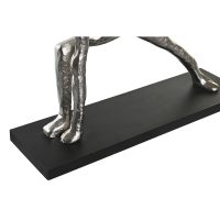 Dekoratívne postava DKD Home Decor 33 x 10 x 35 cm Striebristý Čierna Indián Yoga (3 kusov)