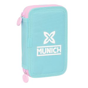 Dvojitý peračník PLUMIER Munich Heaven Nebeská modrá 12.5 x 19.5 x 4 cm 28 Kusy