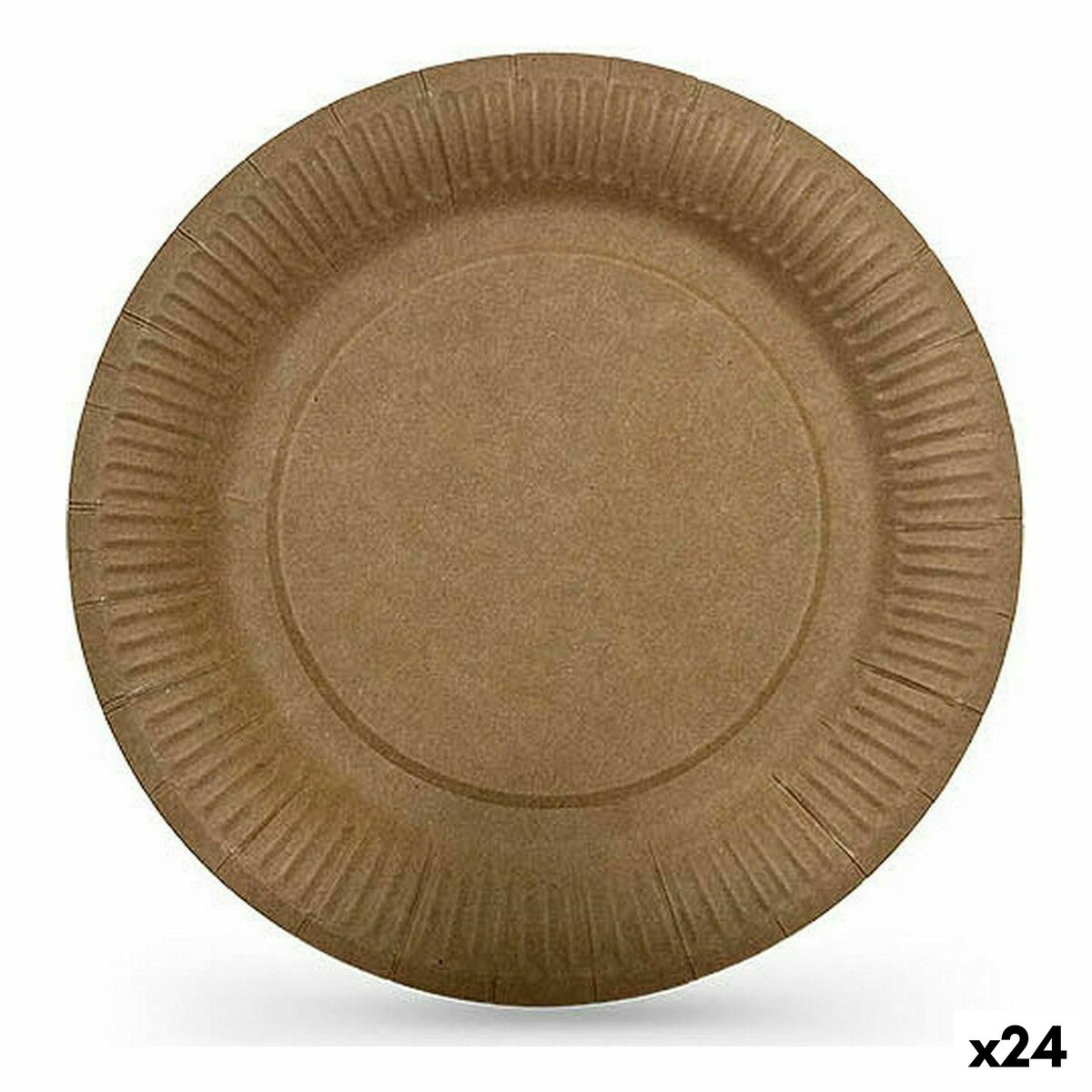 Sada tanierov Algon Jednorázový; nevratný Kraft papier 12 Kusy 18 cm (24 kusov)
