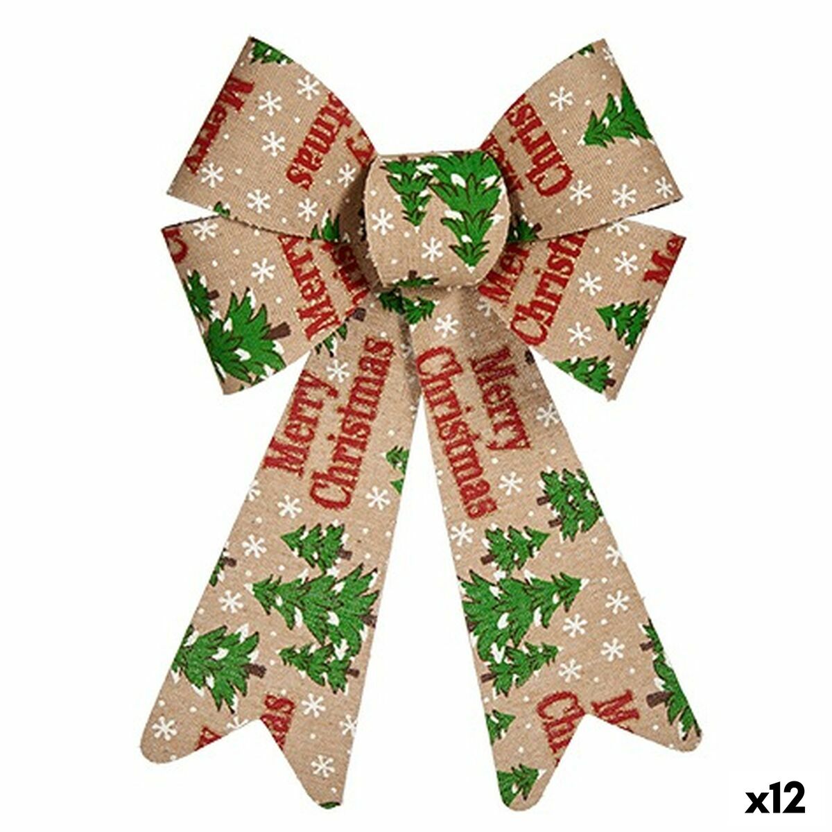 Laso Merry Christmas Vianočná ozdoba Viacfarebná PVC 16 x 24 x 4 cm (12 kusov)