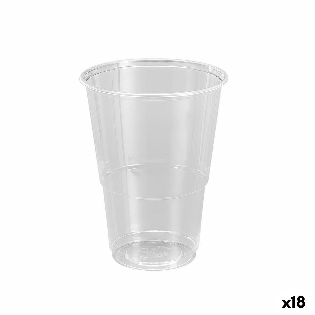 Sada znovu použiteľných pohárov Algon Plastické Transparentná 12 Kusy 500 ml (18 kusov)