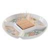 Tácka na chuťovky DKD Home Decor 23,5 x 23,5 x 3 cm zelená Kamenina