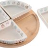 Tácka na chuťovky DKD Home Decor 21,5 x 21,5 x 1 cm Viacfarebná Kamenina