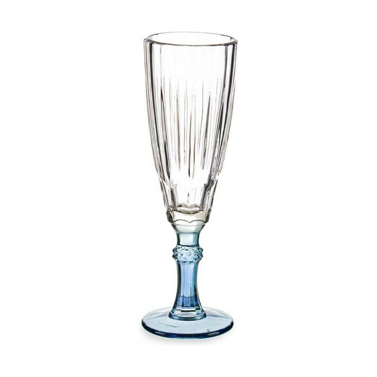 Pohár šampanského Exotic Sklo Modrá 6 kusov (170 ml)