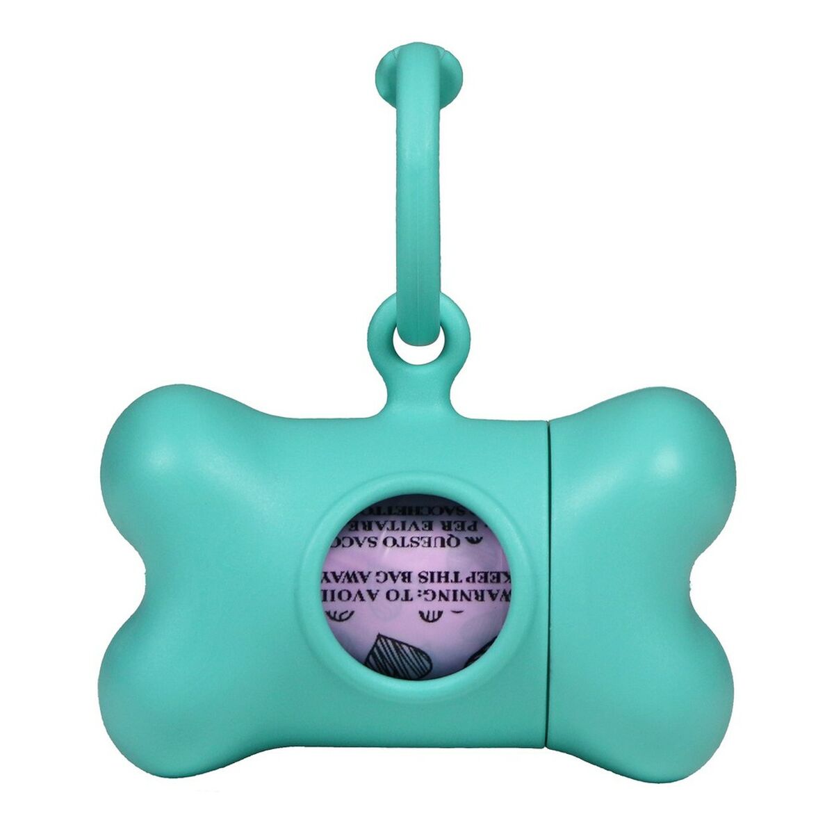 Zásobník na sáčky pre domáce zvieratá United Pets Bon Ton Nano Classic pes Akvamarín Recyklovaný plast (6 x 3 x 4 cm)