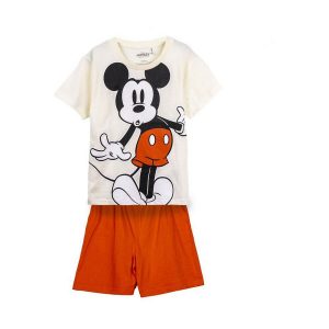pyžamo Detské Mickey Mouse Béžová