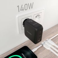 RNUVyO7fHbcoOL Stenová nabíjačka Aisens ASCH-140W3P031-BK 140 W Čierna (1 kusov)