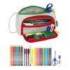 Školský peračník s náplňou Benetton Pop Sivá 20 x 11 x 8.5 cm (32 Kusy)