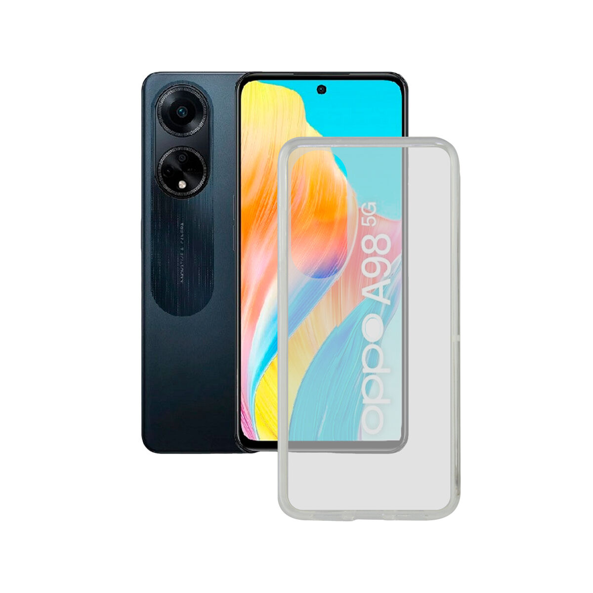 Puzdro na mobil KSIX Oppo A98 Transparentná OPPO Oppo A98