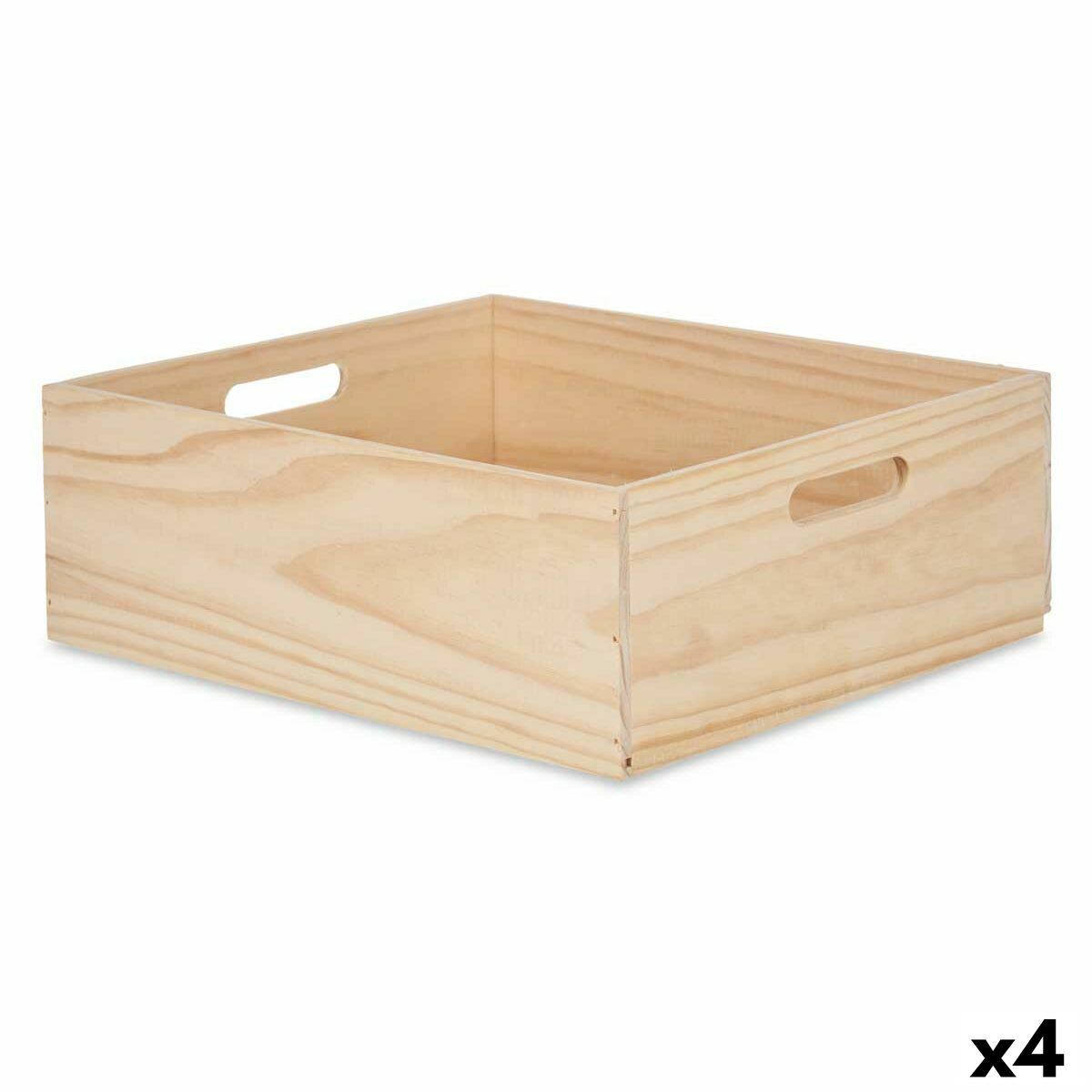 Ozdobná krabica Drevo 35 x 14 x 40 cm (4 kusov)
