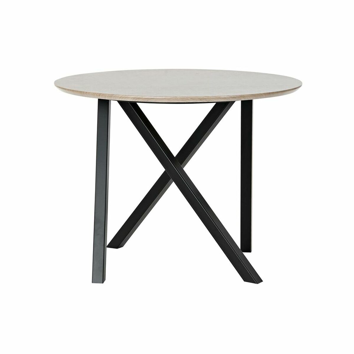 Postranný stolík DKD Home Decor 65 x 65 x 49,5 cm Čierna Kov Drevo