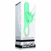 Vibrátor na stimuláciu bodu G Evolved zelená Motýľ