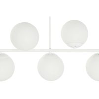 Stropné svetlo DKD Home Decor 98 x 45 x 30 cm Sklo Kov Biela 50 W
