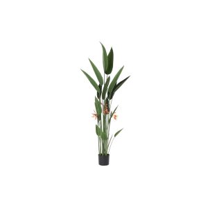 Okrasná rastlina DKD Home Decor 75 x 75 x 180 cm Oranžová zelená Žltá Polypropylén Rajský vták