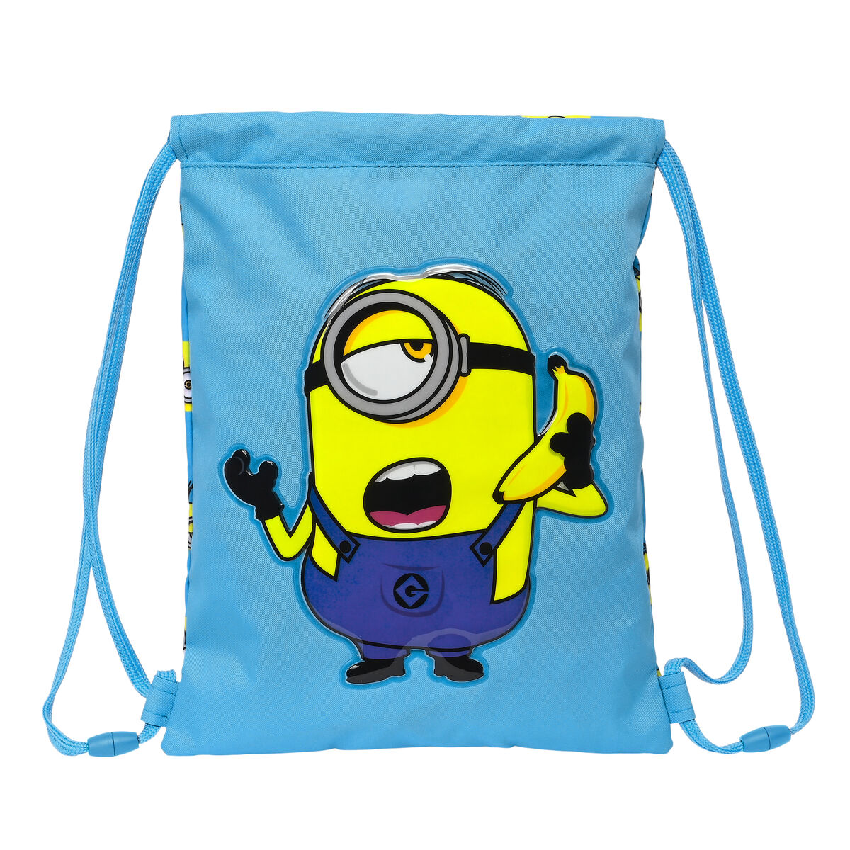 Batoh so šnúrkami Minions Minionstatic Modrá 26 x 34 x 1 cm