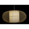 Stropné svetlo DKD Home Decor Biela Prírodná Bambus 40 W 83 x 83 x 40 cm