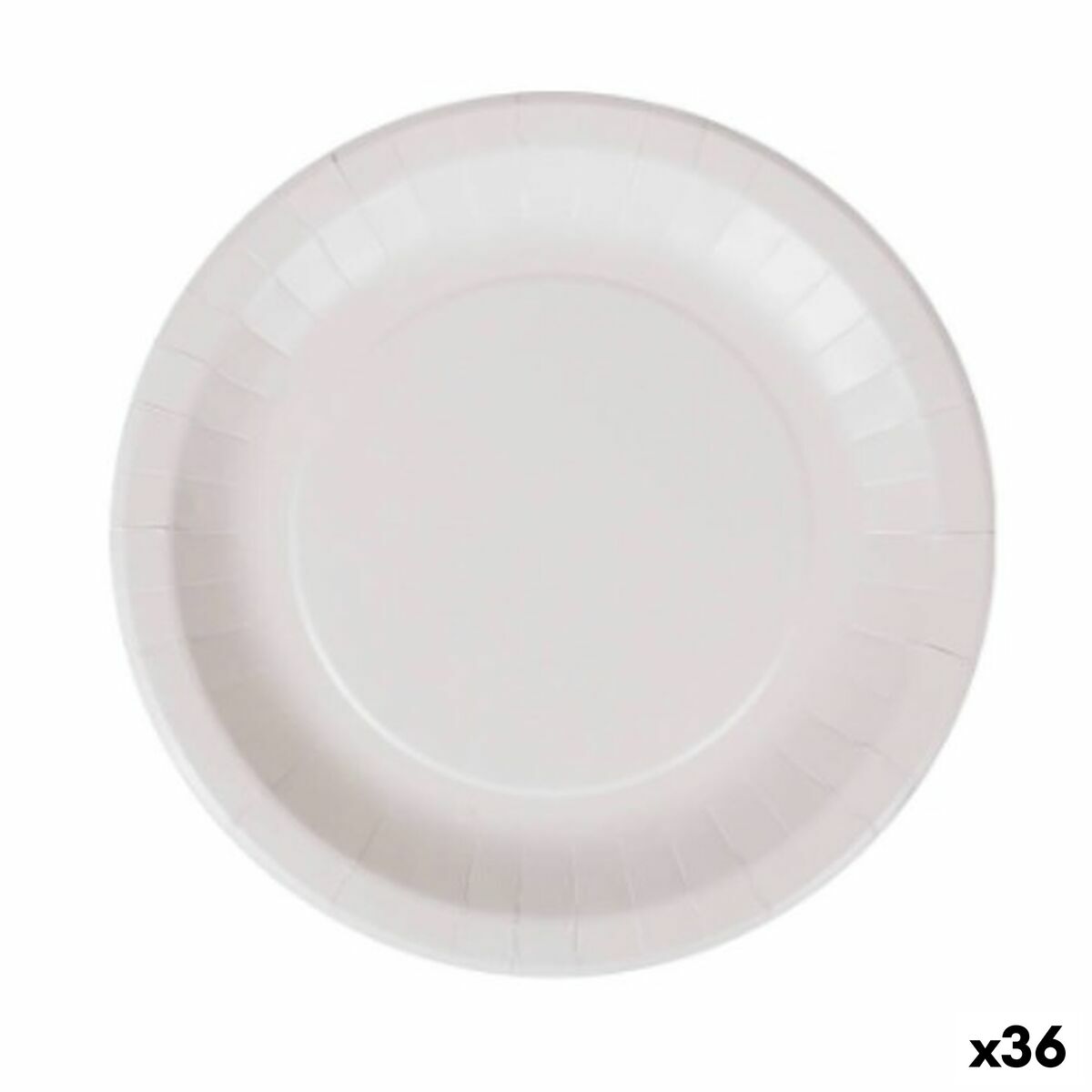 Sada tanierov Algon Jednorázový; nevratný Biela Kartón 28 cm (36 Kusov)