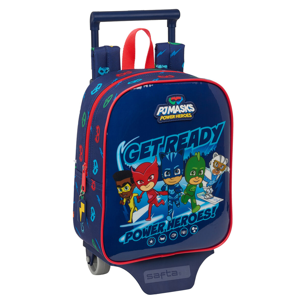 Školská taška na kolieskach PJ Masks Ready Námornícka modrá 22 x 27 x 10 cm