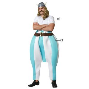 Kostým pre dospelých Viking Modrá