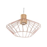 Stropné svetlo DKD Home Decor 34 x 34 x 21 cm Striebristý Čierna Sivá Ružová Kov Biela 50 W 60 W Borovica