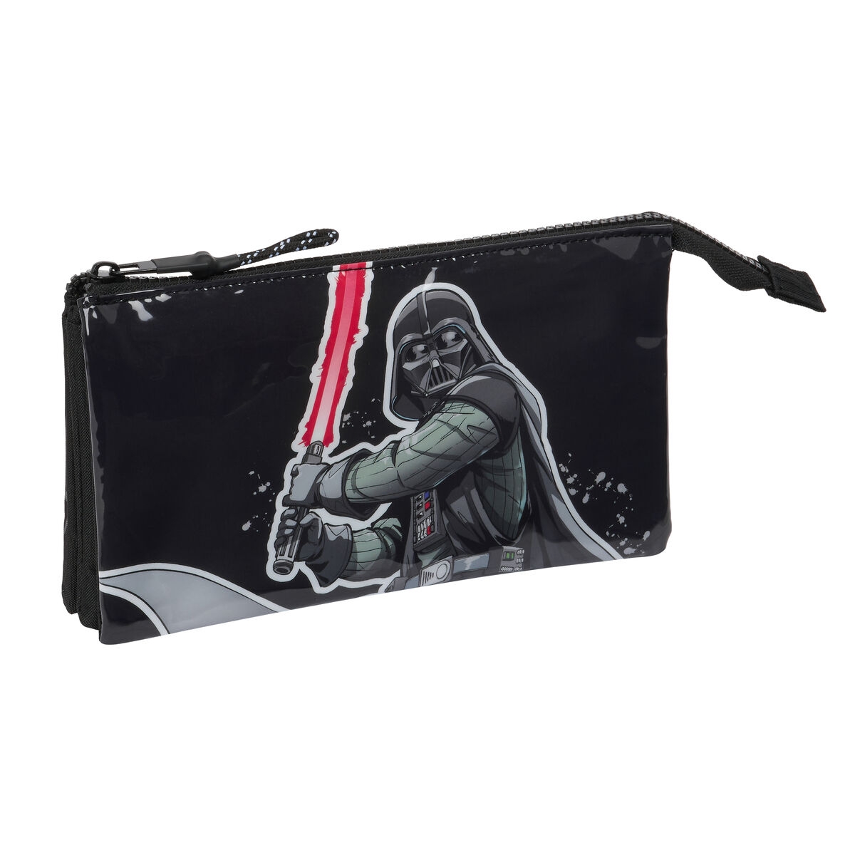 Dvojitý peračník Star Wars The fighter Čierna 22 x 12 x 3 cm