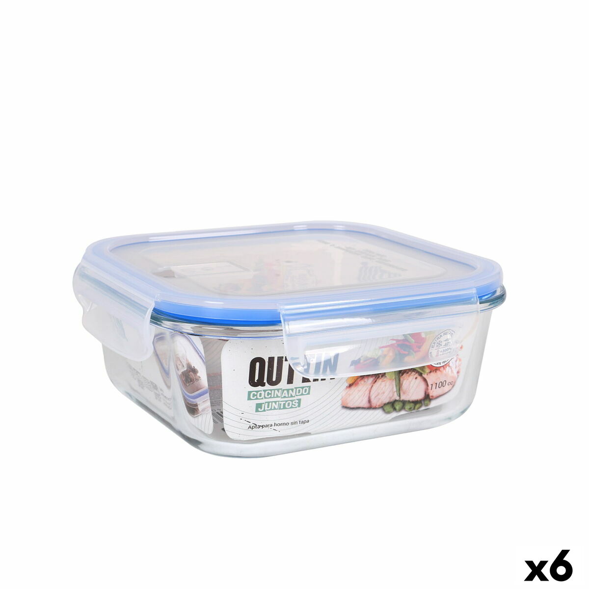 Tepelný obedár Quttin Hranatý 1,1 L (6 kusov)