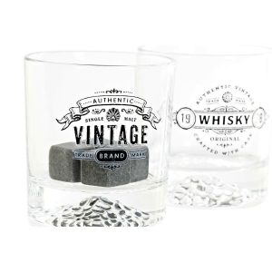 Sada pohárov DKD Home Decor Transparentná Tmavo-sivá Sklo Kameň Plastické 6 Kusy 320 ml