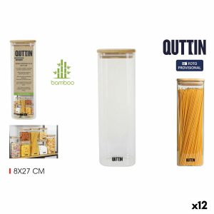 Loď Quttin Bambus Hranatý 1,3 L 8 x 27 cm (12 kusov)