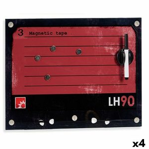 Magnetická tabuľa s fixkou 40 x 30 cm (4 kusov)