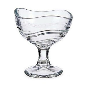 Pohár na zmrzlinu a miešané nápoje Transparentná Sklo 6 kusov (135 ml)
