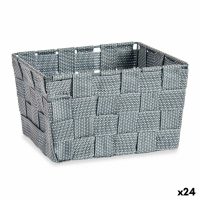 Kôš Pletené Sivá Látka (15 x 10,5 x 20 cm) (24 kusov)