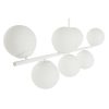 Stropné svetlo DKD Home Decor 98 x 45 x 30 cm Sklo Kov Biela 50 W