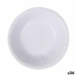 Sada tanierov Algon Jednorázový; nevratný Biela Kartón 450 ml (36 Kusov)