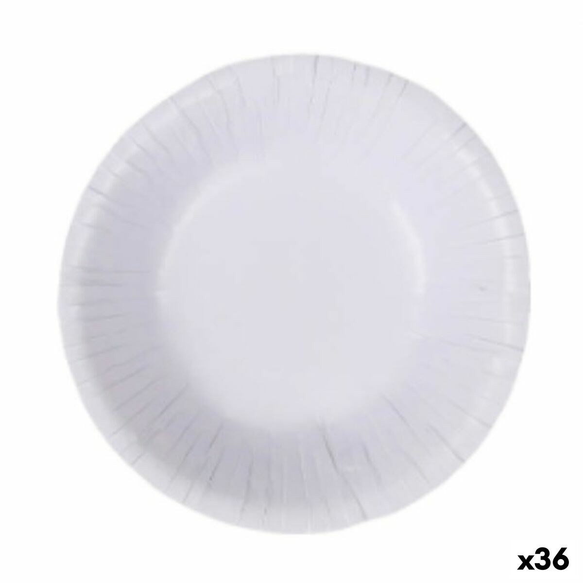 Sada tanierov Algon Jednorázový; nevratný Biela Kartón 450 ml (36 Kusov)