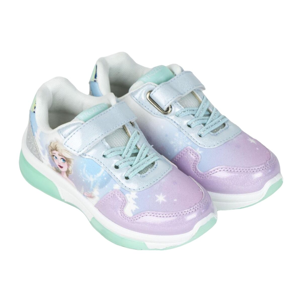 Športové topánky s LED Frozen Svetlá modrá