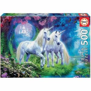 Puzzle Educa Unicorns In The Forest 500 Kusy 34 x 48 cm