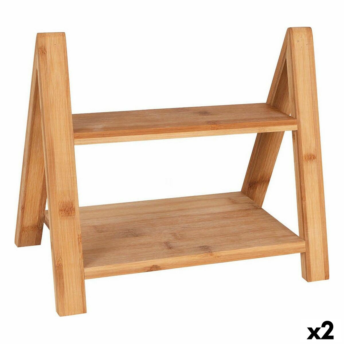 Servírovacia doska Viejo Valle Dvojvýška Bambus 33 x 19,5 x 18 cm (2 kusov)