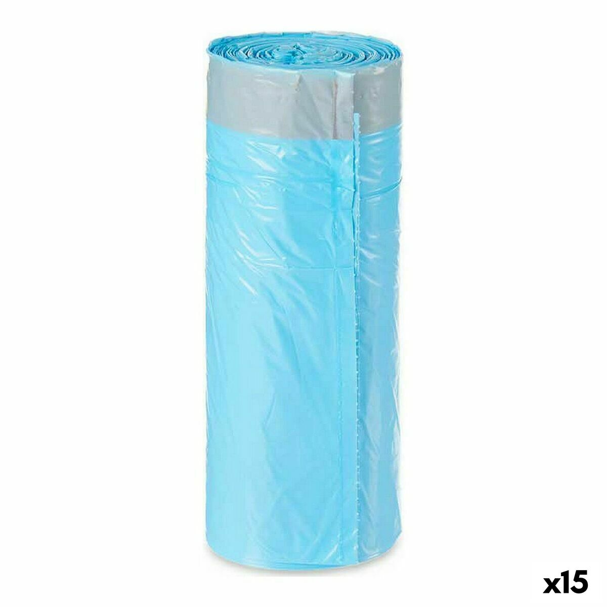 Sáčky do koša Modrá Polyetylén 15 kusov (30 L)