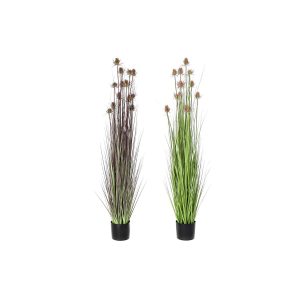 Okrasná rastlina DKD Home Decor 40 x 40 x 150 cm Ružová Fialová Polyetylén PVC (2 kusov)