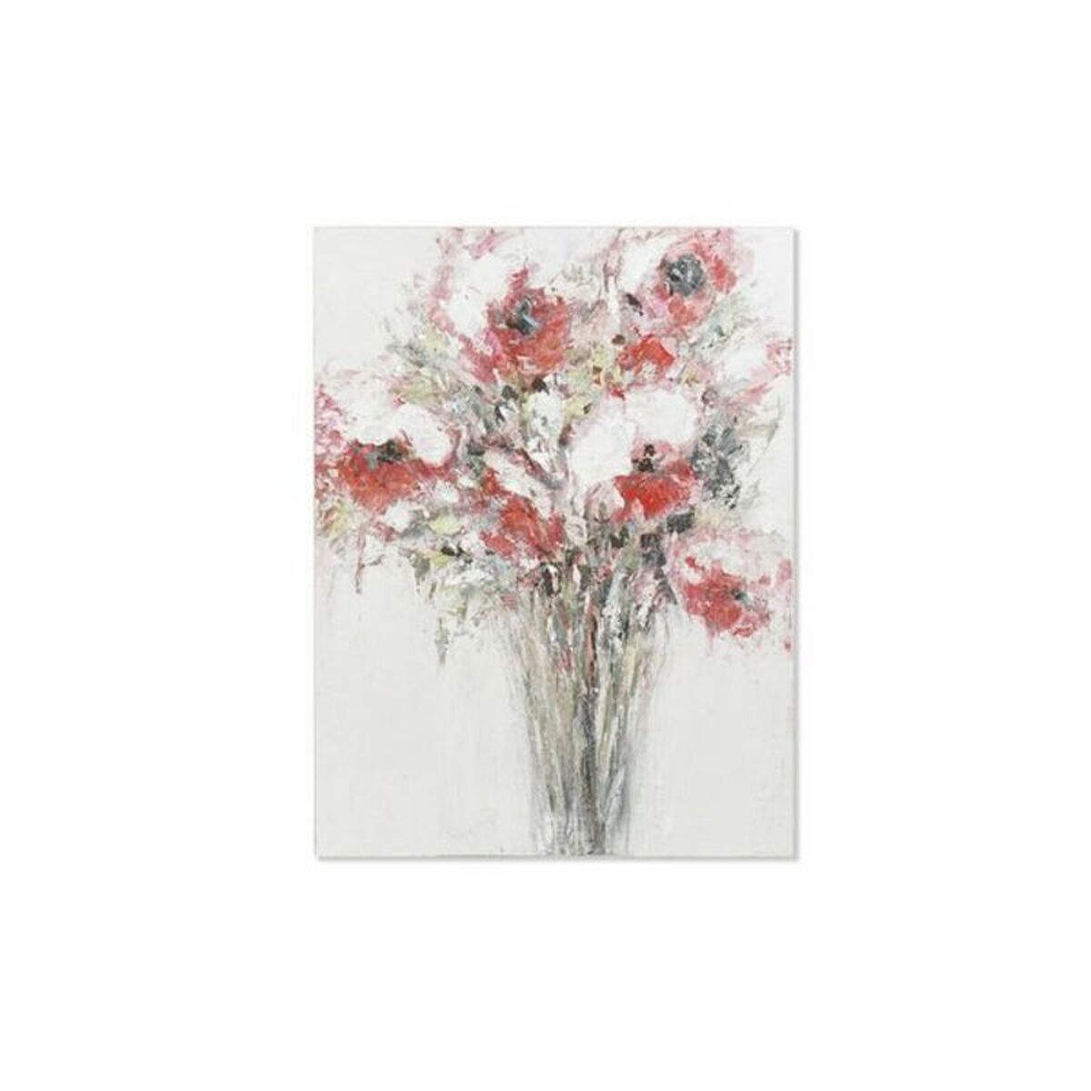 Maľba DKD Home Decor Ručne maľované Kvety (90 x 3 x 120 cm)