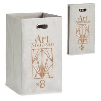 Košík Art Nouveau Biela Zlatá Kartón 60 L 35 x 57 x 35 cm (12 kusov)