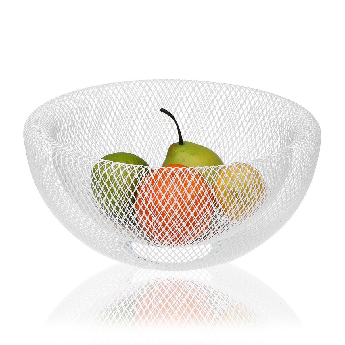 Misa na ovocie Versa Biela Oceľ Železo (15 cm)