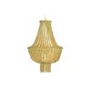 Stropné svetlo DKD Home Decor Kov Gaštanová Žltá 40 W Drevo MDF (40 x 40 x 60 cm)