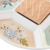 Tácka na chuťovky DKD Home Decor 23,5 x 23,5 x 3 cm zelená Kamenina