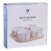 Tácka na chuťovky DKD Home Decor 19,7 x 19,7 x 1 cm Viacfarebná Kamenina